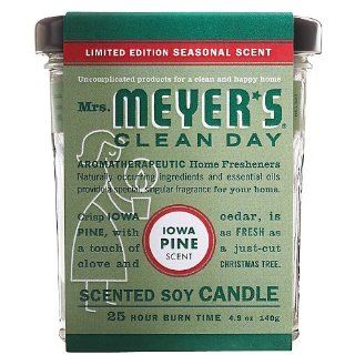Mrs. Meyers Soy Candle, Iowa Pine, 4.9oz