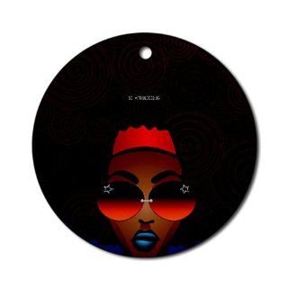 Alter Ego Pop Ornament andquot;AFROandquot; Round Ornament