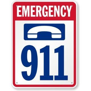Emergency 911 (with Telephone Graphic) High Intensity