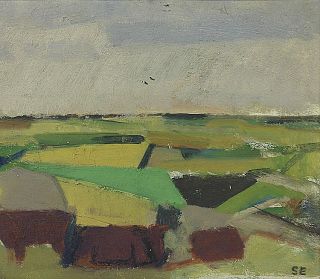 Svend Arne Engelund 1908–2007 »Landschaft Mit Kühen«