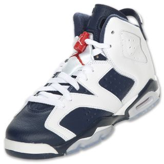 Air Jordan Retro 6 Kids Basketball Shoe White
