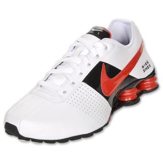 Nike Mens Shox Deliver Running Shoe White/Red