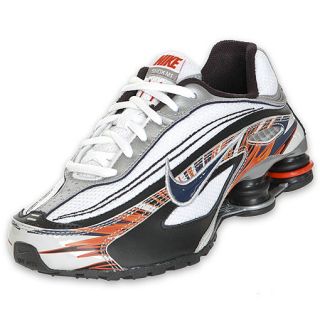 Nike Kids Shox M1 Running Shoe White/Navy/Black