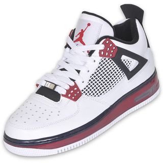 Jordan Mens AJF 4 Basketball Shoe White/Varsity