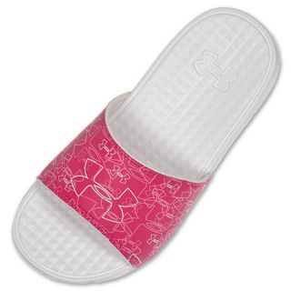 Under Armour Rally PWR Kids Slide White/Pink