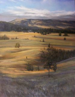 Gardners Hole Original Art Oil Painting Yellowstone PK