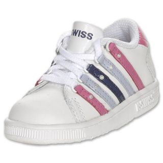 KSwiss Lozan Jewels Toddler Casual Shoe White/Pink