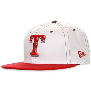 New Era Texas Rangers 2 Tone Fitted MLB Cap White
