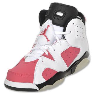 Air Jordan Retro 6 Preschool Basketball Shoe White