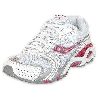 Saucony Kids C2 Roadster Running Shoe White/Silver