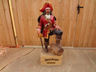 Captain Morgan Rum 4 ft Tall Pirate Statue Bar Mancave