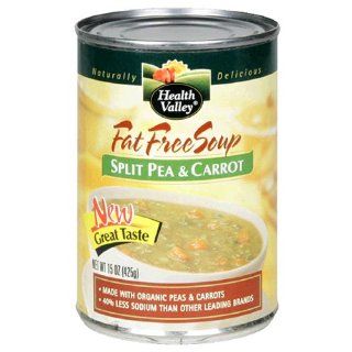 Health Valley Split Pea And Carrot Soup, 15 Ounce Cans (Pack of 12