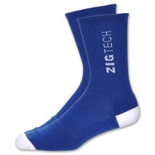 Reebok ZigTech Basketball Crew Socks Royal/White