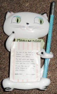 RARE 1959 Holt Howard Cat Cozy Kitten Memo Note Minder Holder w Pencil