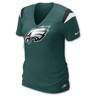 Nike NFL Philadelphia Eagles Womens V Neck Tee Shirt