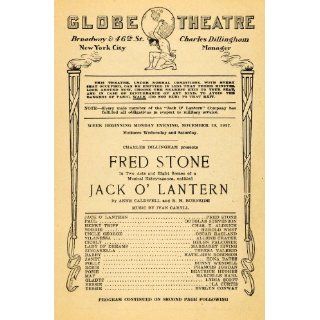 1917 Ad Fred Stone Jack O Lantern Dillingham Caldwell