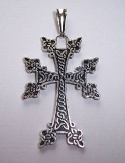 Armenian Silver 925 Holy Cross Pendant Armenia Cross