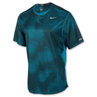 Mens Nike Sublimated Tee Shirt Neo Turq/Silver