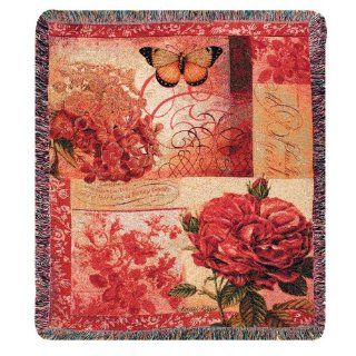  Blooms Floral Garden Tapestry Throw Blanket 50 x 60