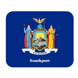 US State Flag   Southport, New York (NY) Mouse Pad