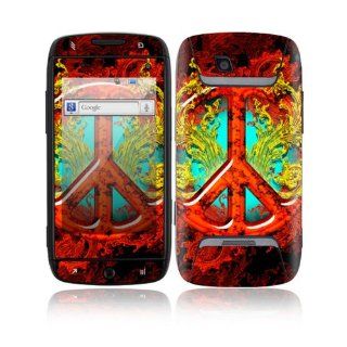 Samsung Sidekick 4G Decal Skin Sticker   Flaming Peace