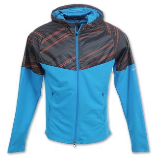 Nike DRI FIT Fanatic Mens Running Jacket Neptune