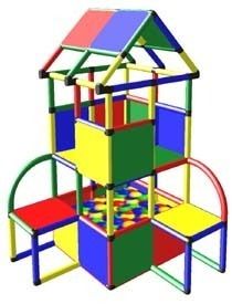 Home Climbing Play Structure Kids Jugle Gym w Ball Pit