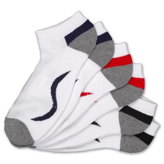 Finish Line Mens No Show 3 Pack Sock White/Grey