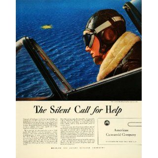 1943 Ad American Cyanamid Life Jacket Dye Marker WWII