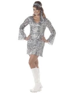 apparel display on website 60 s disco diva dress costume adult plus