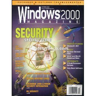 Vintage Magazine Oct 2000 Windows 2000 
