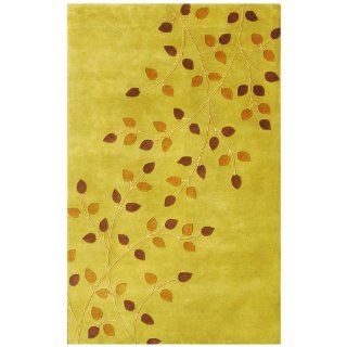 DonnieAnn Floral 5801 5 by 8 Hand Tufted Wool Area Rug