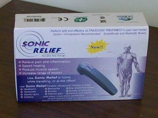 HOME THERAPEUTICS SONIC RELIEF   PORTABLE PAIN THERAPY ULTRASOUND