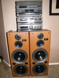 Technics Home Stereo System complete, speakers 4 10 woofers