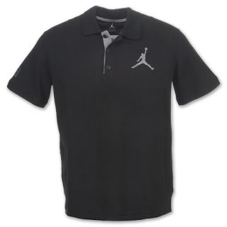 Jordan Jumbo Jumpman Mens Polo Shirt Black/Grey