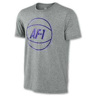 Nike AF 1 Ball Mens Tee Shirt Dark Grey Heather