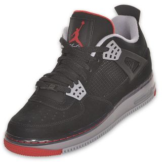 Jordan Mens AJF 4 Basketball Shoe Black/Varsity