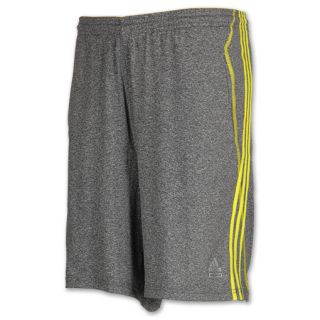 adidas Techfit Fitted Mens Shorts Dark Grey/Lime