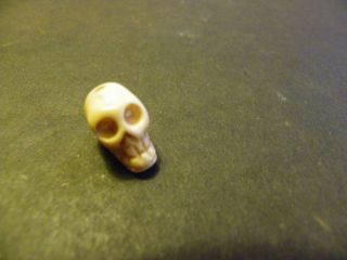  Small Skull Pendant Carved from Bone