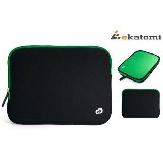 Black / Green Tablet Cover Case Bag for 10.1 Coby Kyros
