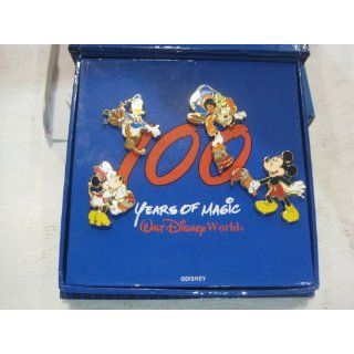 Disney Limited Edition 100 Years Of Magic 4 Piece Pin Set