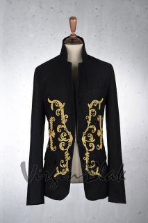 VB Homme Gold Brocade Embroidered Jacket 6EF