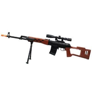 Spring Dragunov SVD AK Sniper Rifle FPS 400 Bipod, Scope