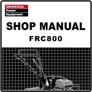 Honda FRC800 800 Tiller Service Repair Manual 61V2000