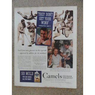 Camel Cigarettes,Vintage 30s full page print ad (golf