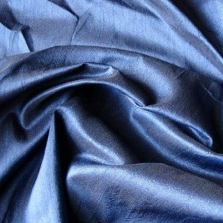 42 Wide Navy Blue Poly Silk   Poly Silk Dupioni Fabric By