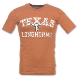 Texas Longhorns Distressed Horn NCAA Mens Tee Shirt