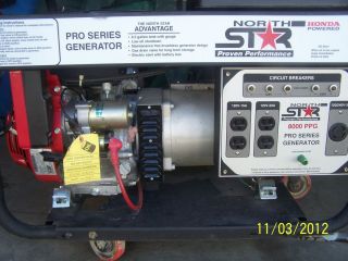 North Star Model 8000 Watt Generator w Honda GX390 Engine