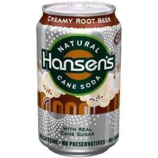 Hansen Beverage Creamy Rootbeer Soda, 12 Ounce Cans (Pack of 24