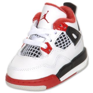 Jordan Retro IV Toddler Shoes White/Varsity Red